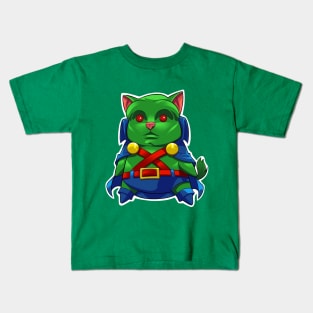 Martian Manhunter PopCat! Kids T-Shirt